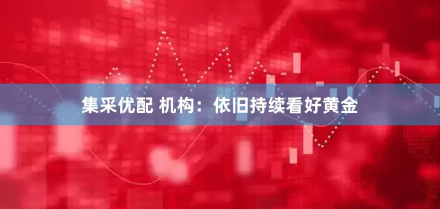 集采优配 机构：依旧持续看好黄金